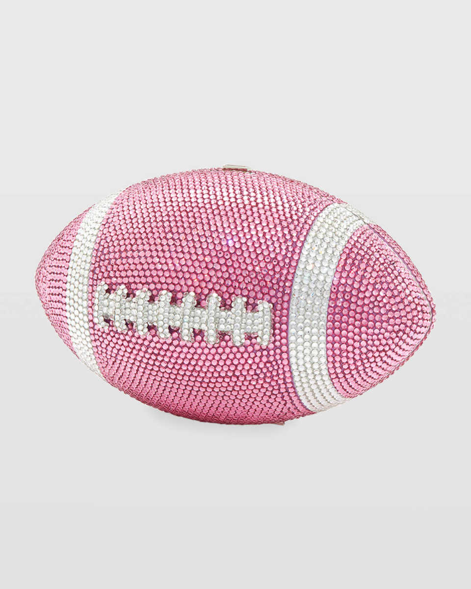 Crystal Football Minaudiere Bag